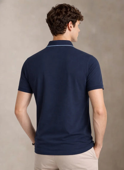 ADRO Mens Polo TShirt | Airtex Cotton Matty Fabric | Regular Fit | Breathable, Durable & Premium Casual Solid Polo T-Shirt for Men
