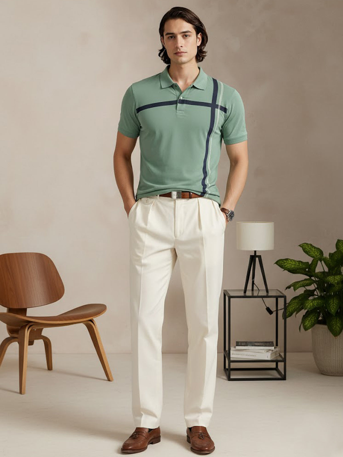 Adro Cotton Polo T Shirt for men