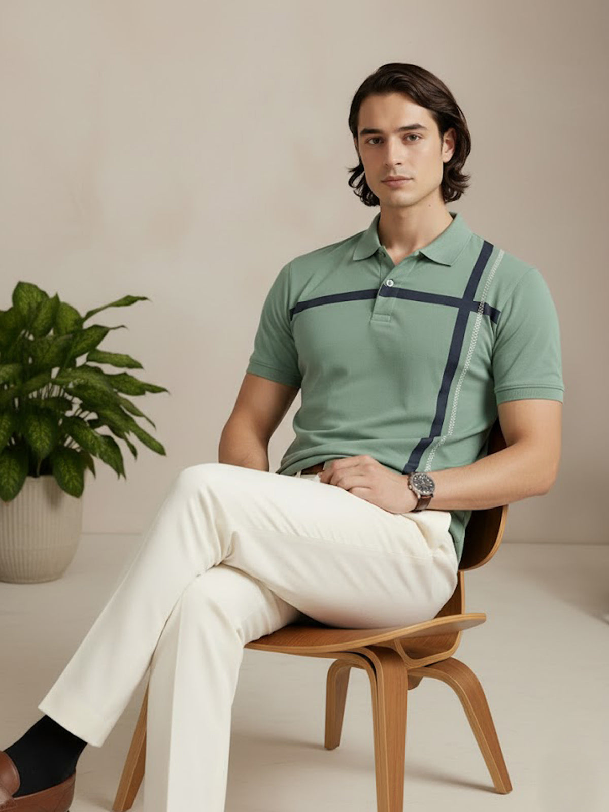 Adro Cotton Polo T Shirt for men