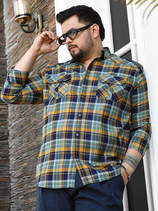 Tartan-Plaid Utility Shirt