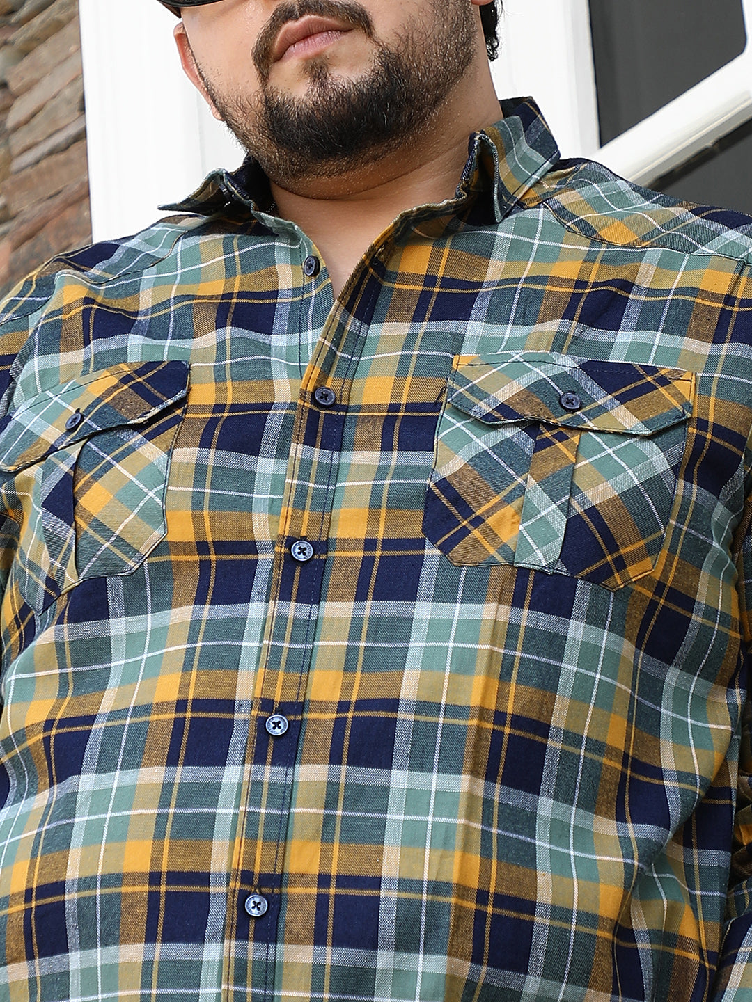 Tartan-Plaid Utility Shirt