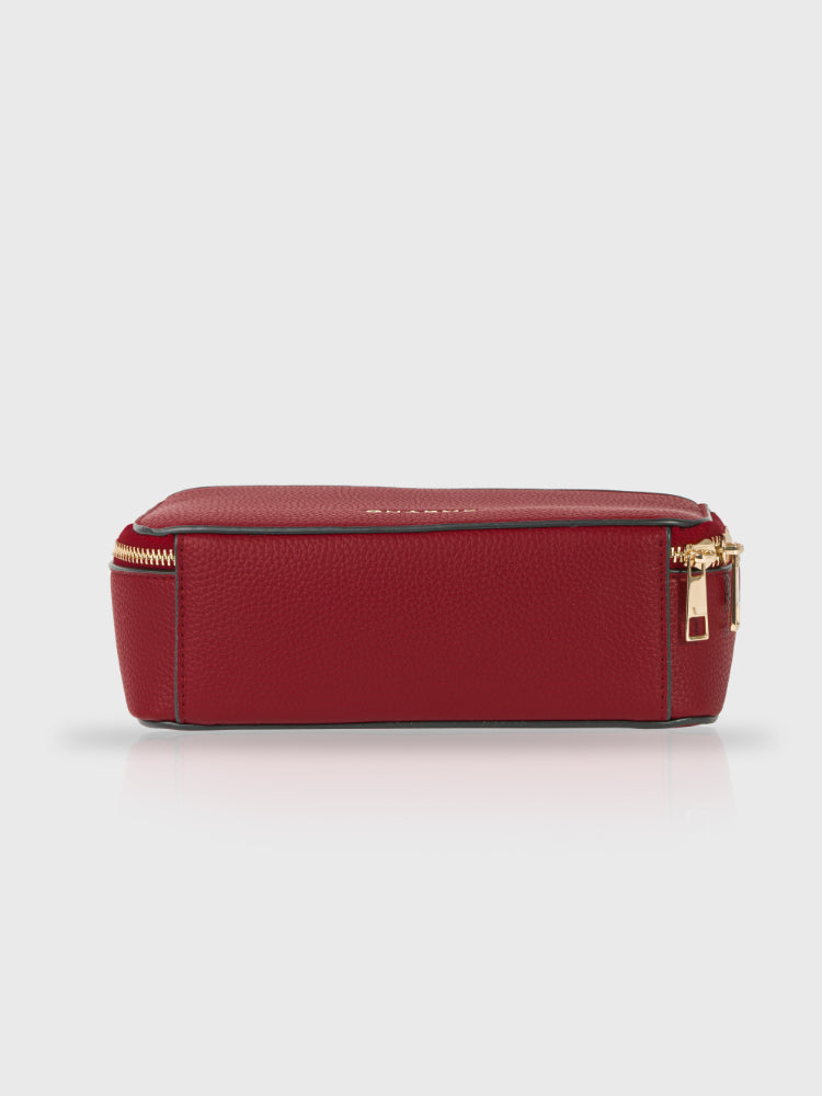 Boxed & Bold Wine Sling Bag Charme