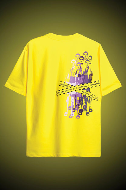 Yellow Oversized Caution T-Shirt