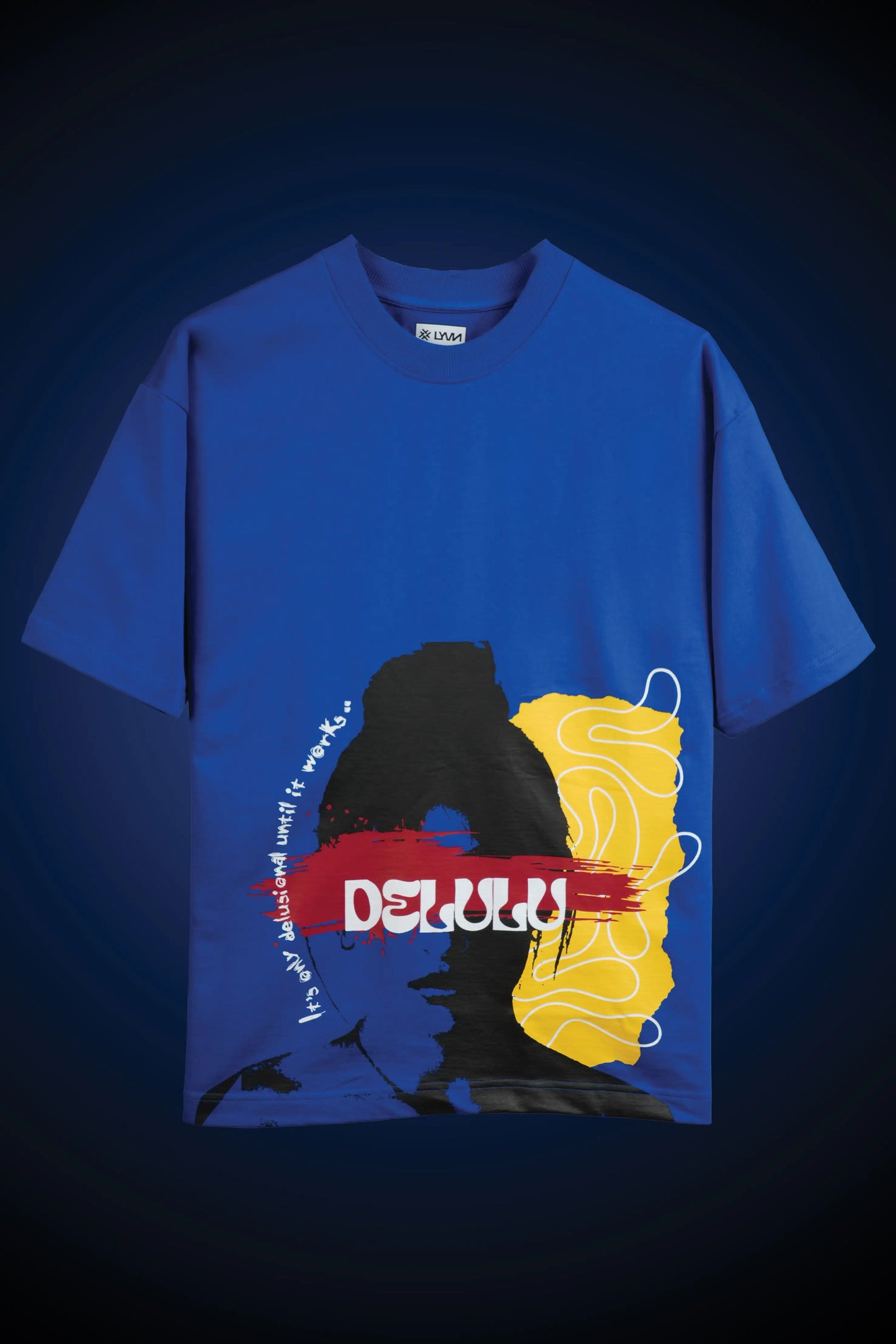 Blue Delulu Oversized T-Shirt