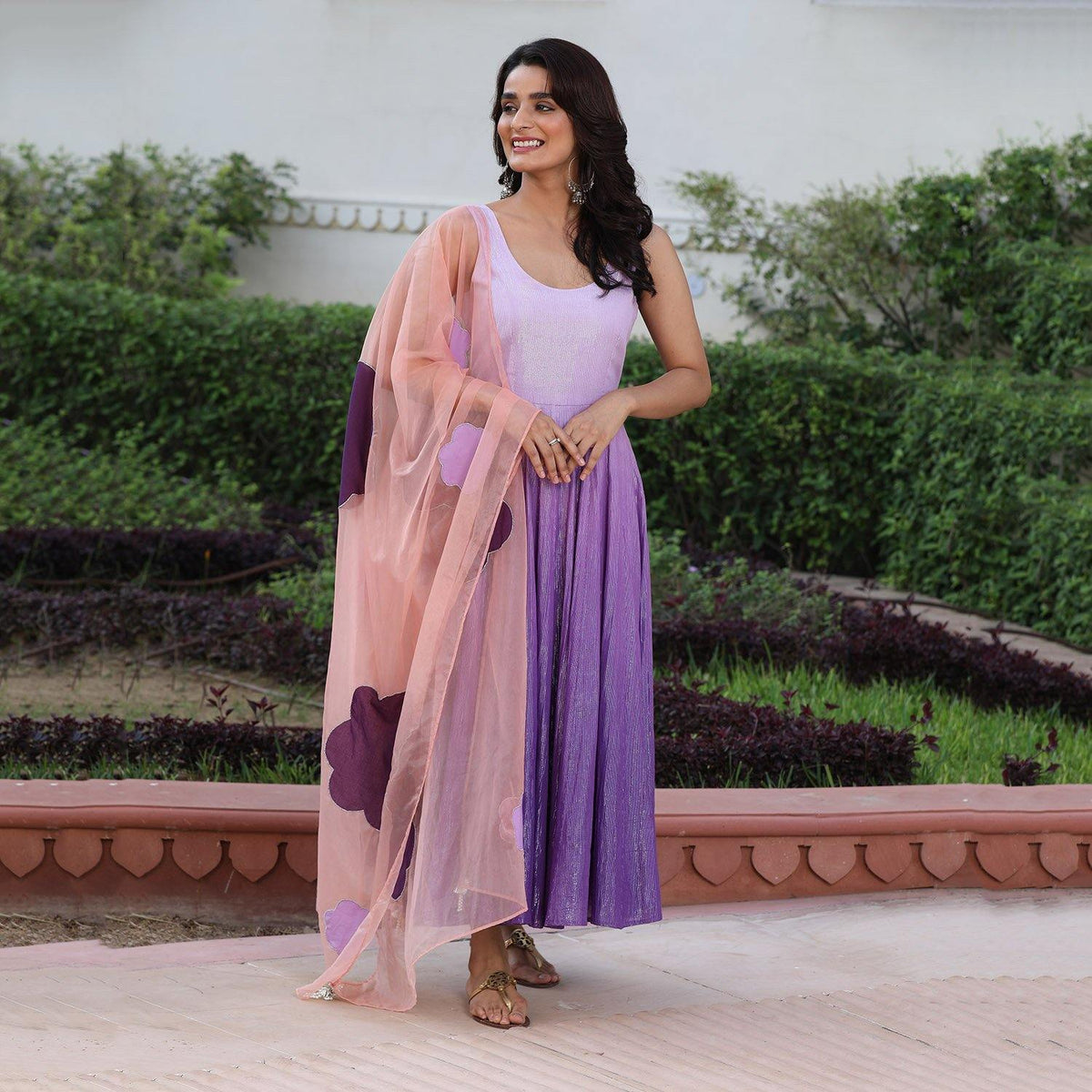 Purple Ombre Suit - Ambraee