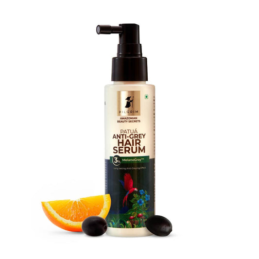 Pilgrim Patu¡ Anti-Grey Hair Serum With 3% MelanoGray |Long Lasting Anti-Greying Effect 90 MILLI_LITRE