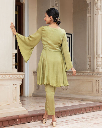 Olive Flared Co-Ord