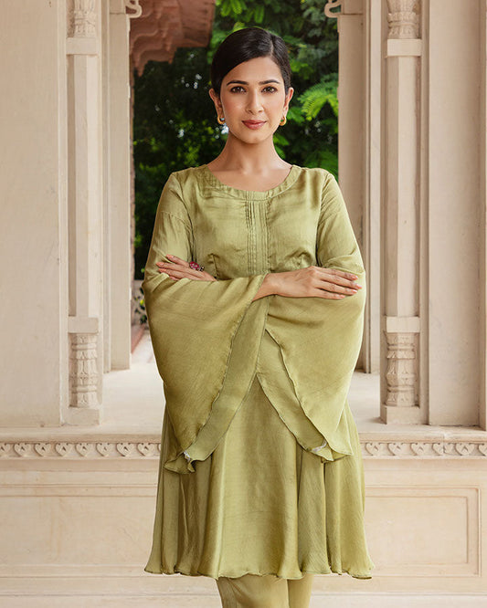 Olive Flared Co-Ord