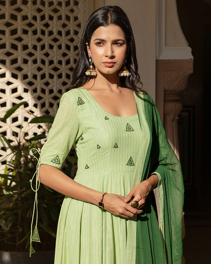 Green Triangle Anarkali
