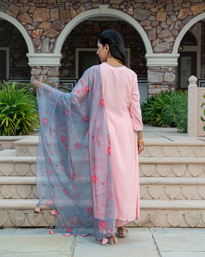 GULABI SCALLOP SUIT SET