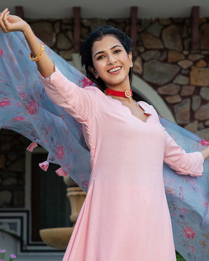 GULABI SCALLOP SUIT SET
