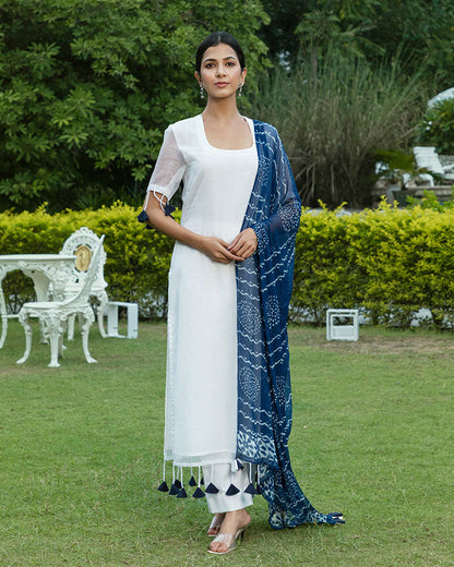 White Tassel Doria Suit