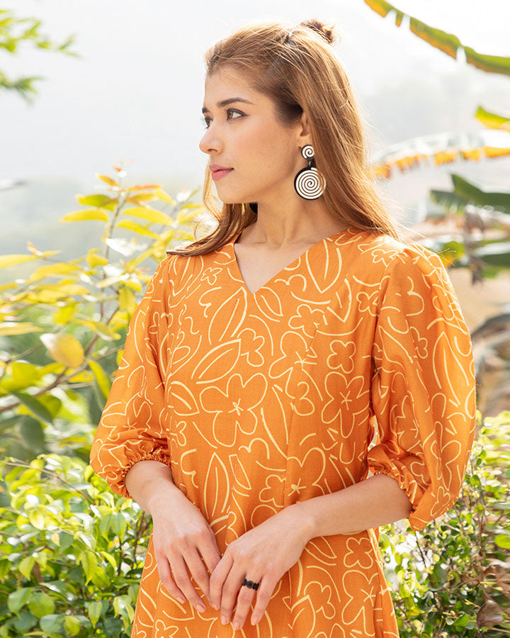 Bronze Abstract Maxi