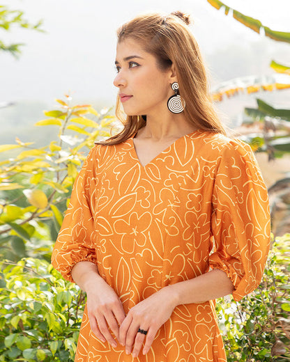Bronze Abstract Maxi