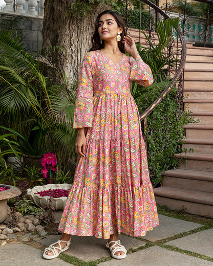 Pink Bouquet Maxi