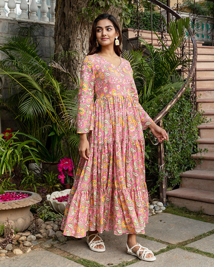 Pink Bouquet Maxi