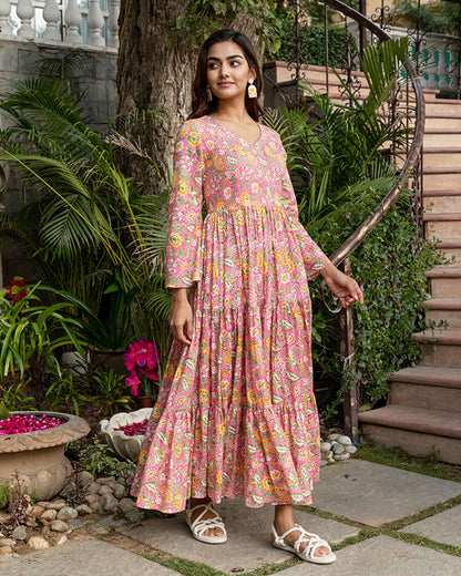 Pink Bouquet Maxi