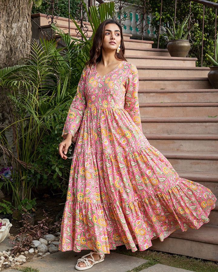 Pink Bouquet Maxi