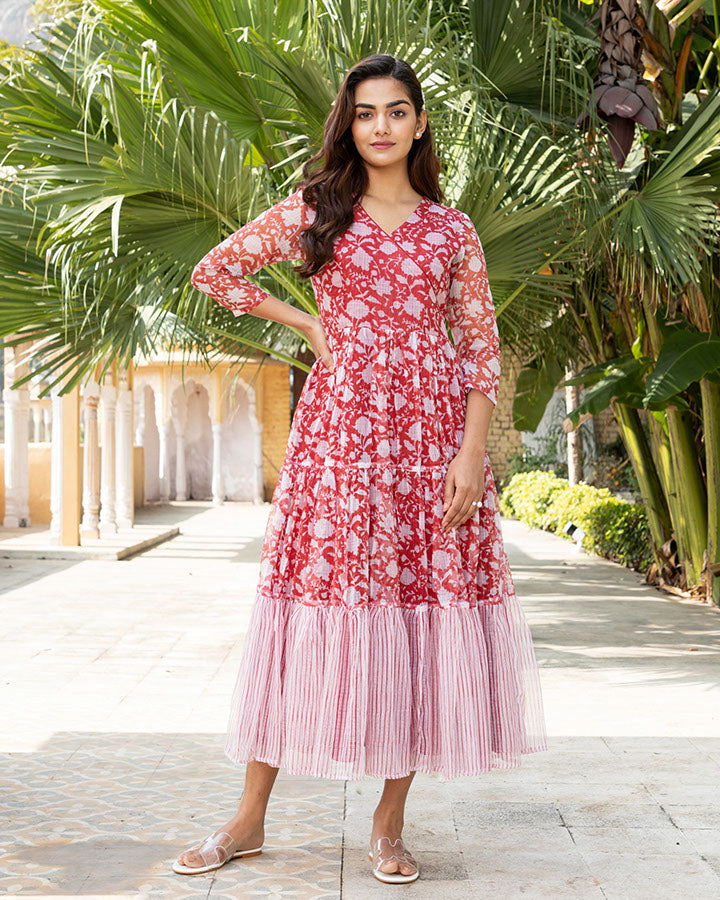 Red Garden Doria Maxi Dress