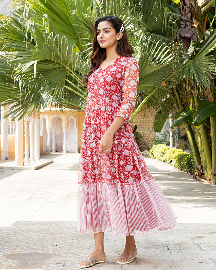 Red Garden Doria Maxi Dress