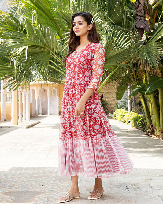 Red Garden Doria Maxi Dress