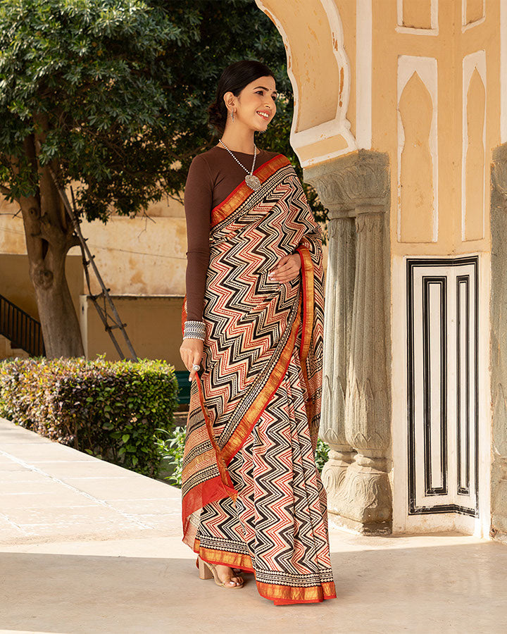 Red Hill Chanderi Saree