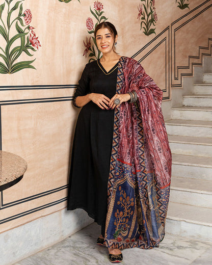 Krsnah Kalamkari Suit Set