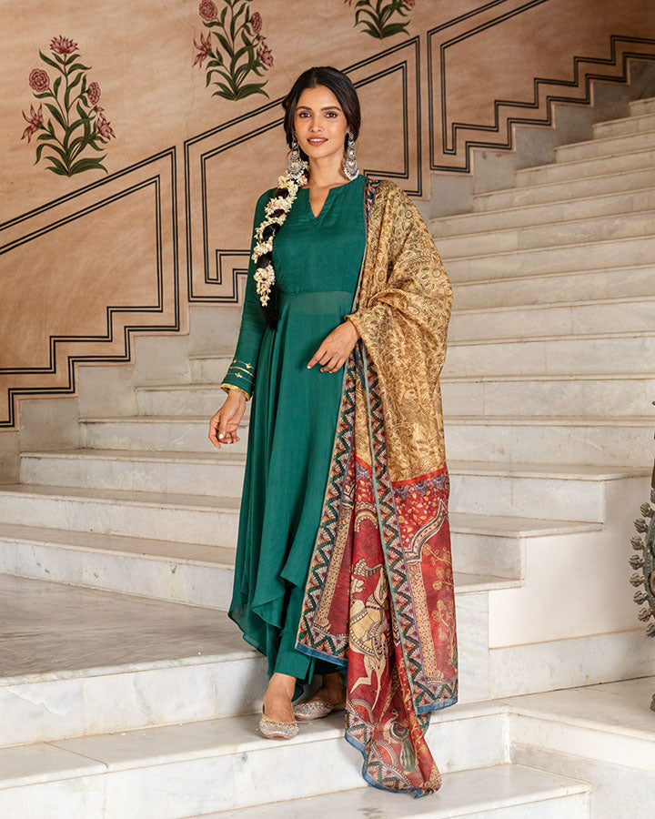 Hara Kalamkari Suit