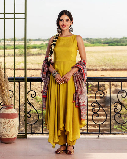Olive Kalamkari Suit
