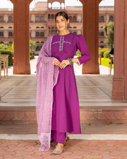 Sheesha Lavender Doriya Suit