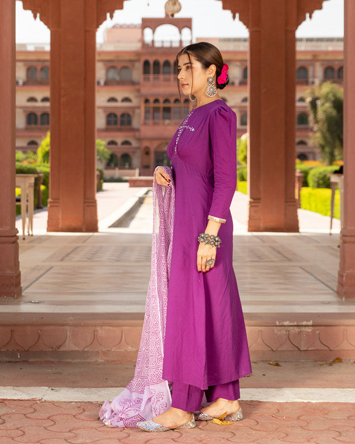 Sheesha Lavender Doriya Suit