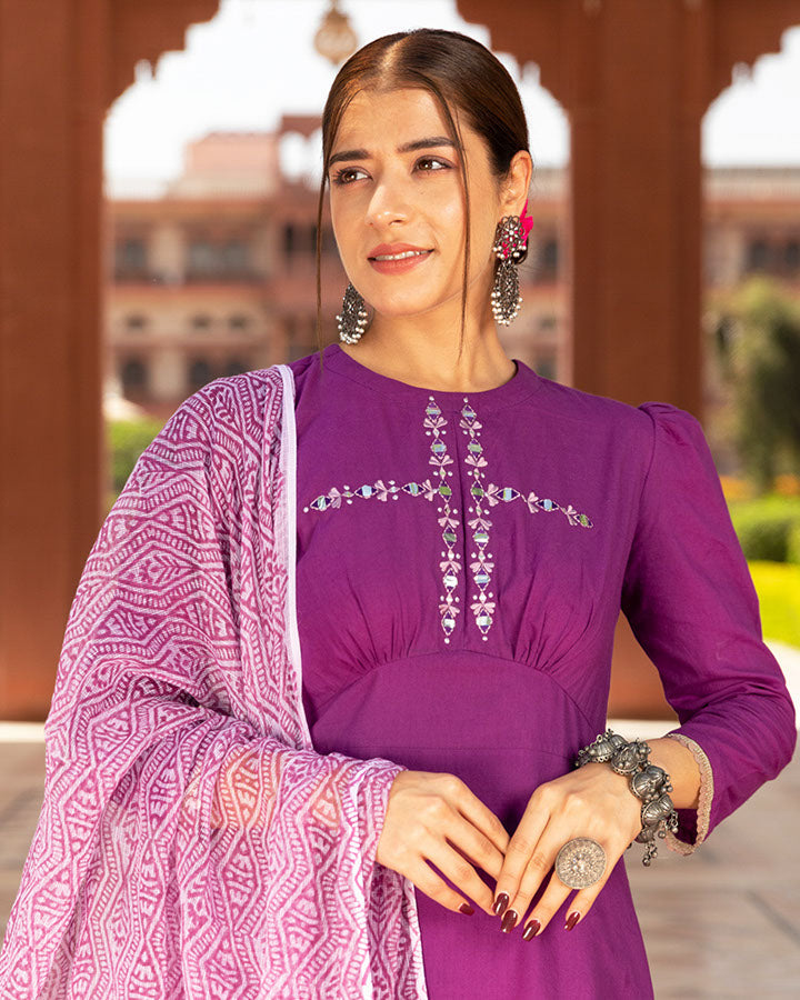 Sheesha Lavender Doriya Suit