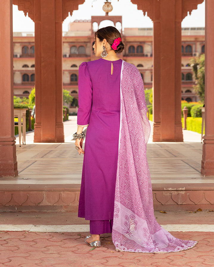 Sheesha Lavender Doriya Suit
