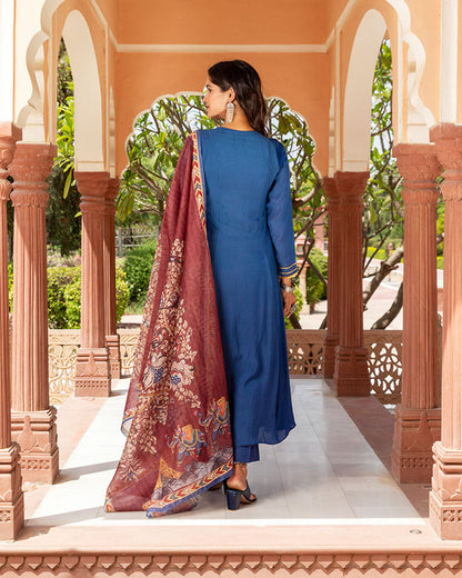 Neel Kalamkari Suit
