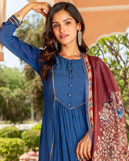 Neel Kalamkari Suit