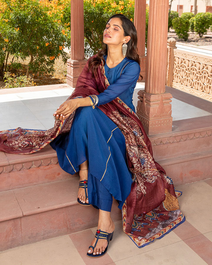Neel Kalamkari Suit