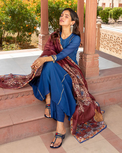 Neel Kalamkari Suit