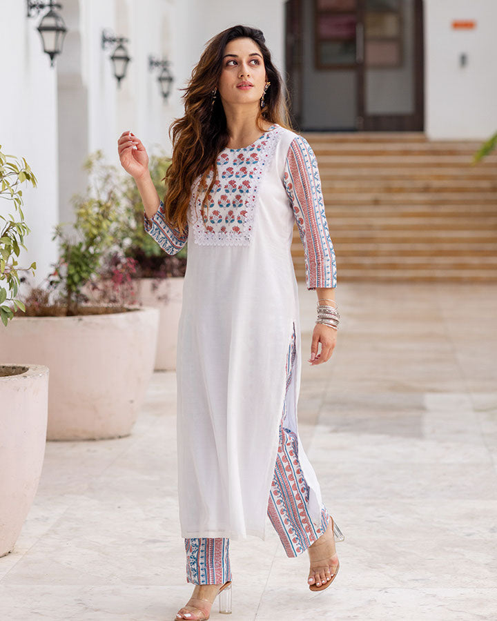 Aftaab Blue Stripe Kurta Set