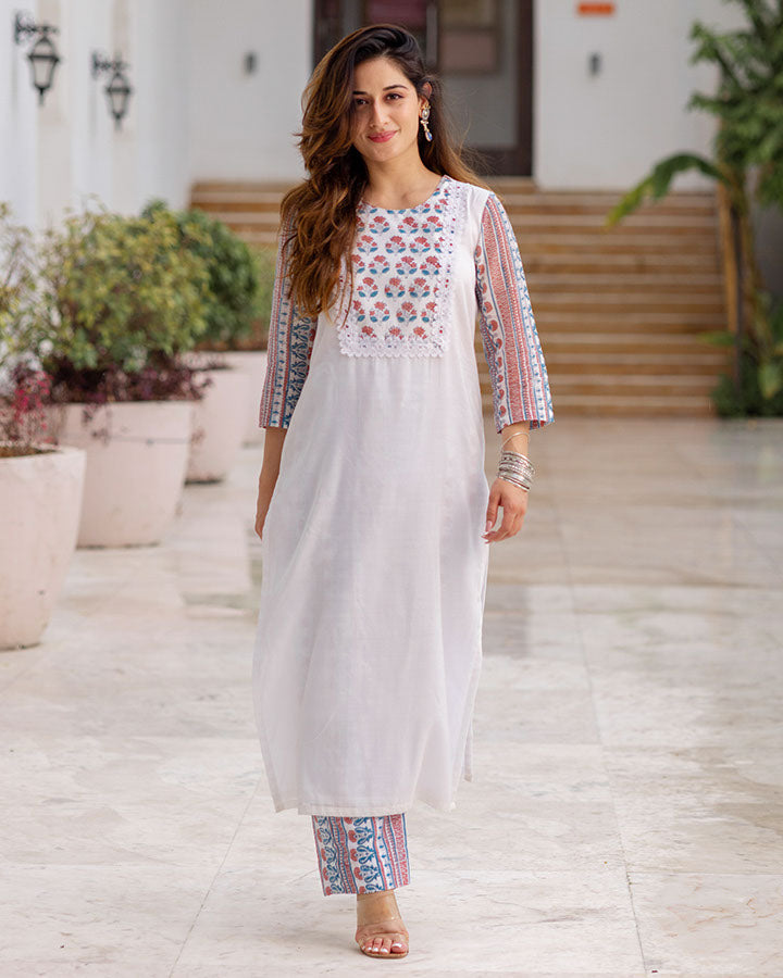 Aftaab Blue Stripe Kurta Set
