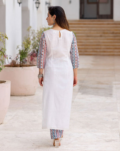 Aftaab Blue Stripe Kurta Set