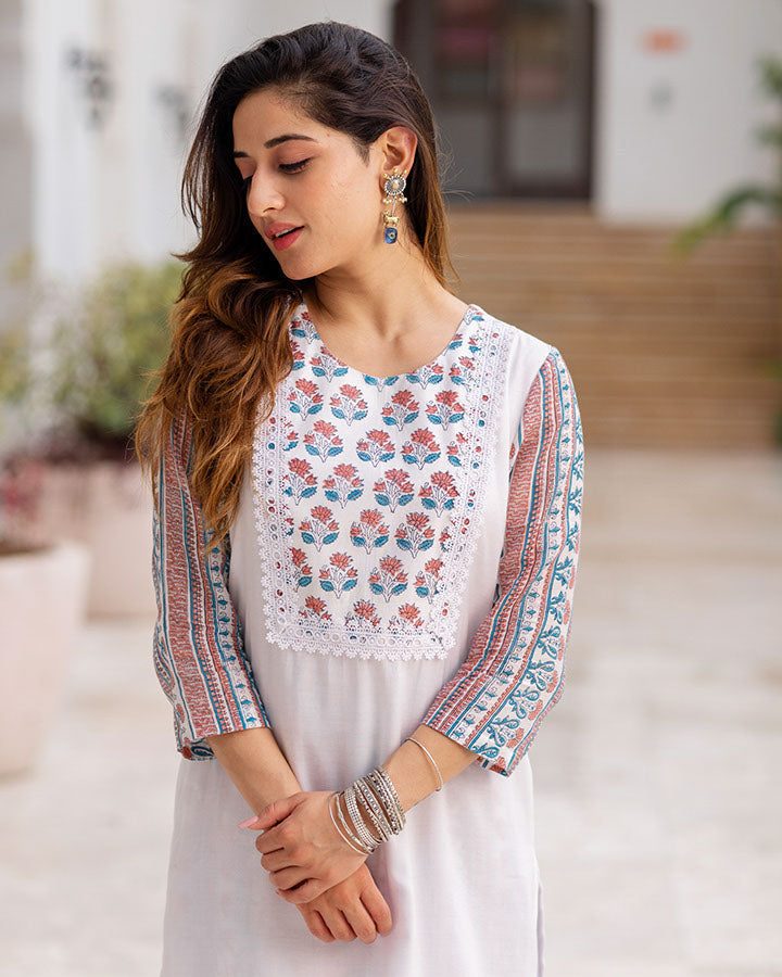 Aftaab Blue Stripe Kurta Set