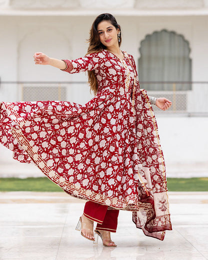 Surkh Cotton Suit Set