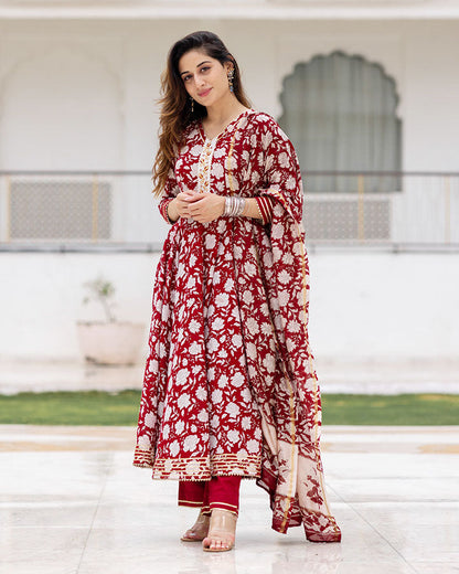 Surkh Cotton Suit Set