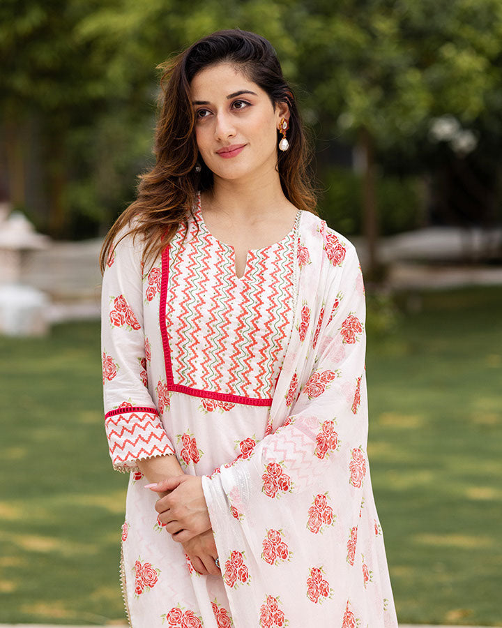 Rose Cotton Suit