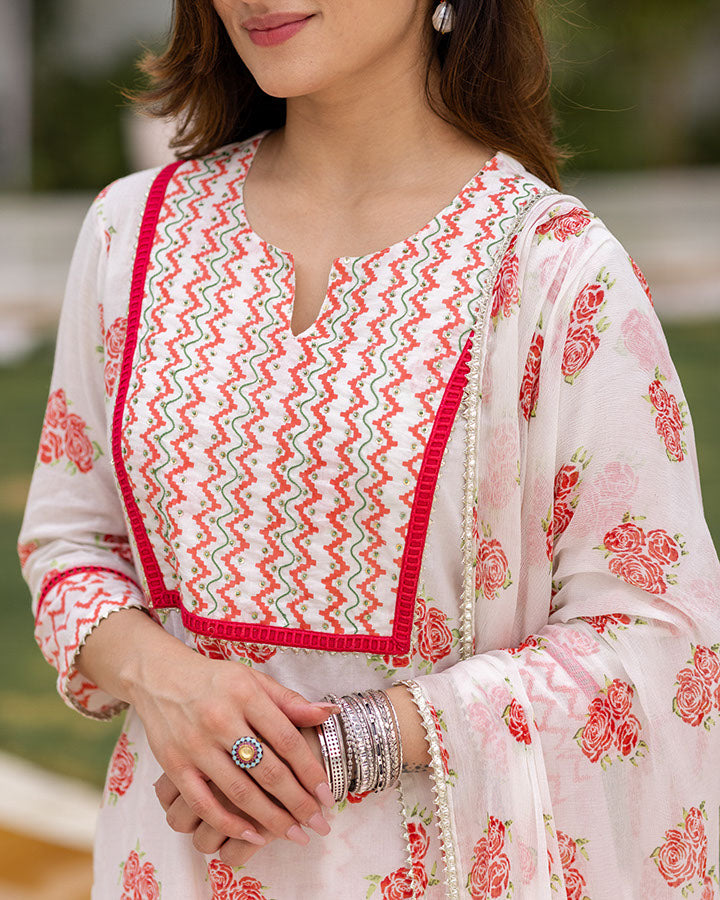 Rose Cotton Suit