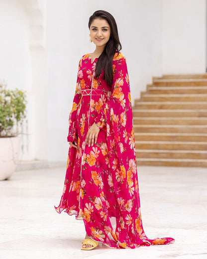 Pink Flora Suit