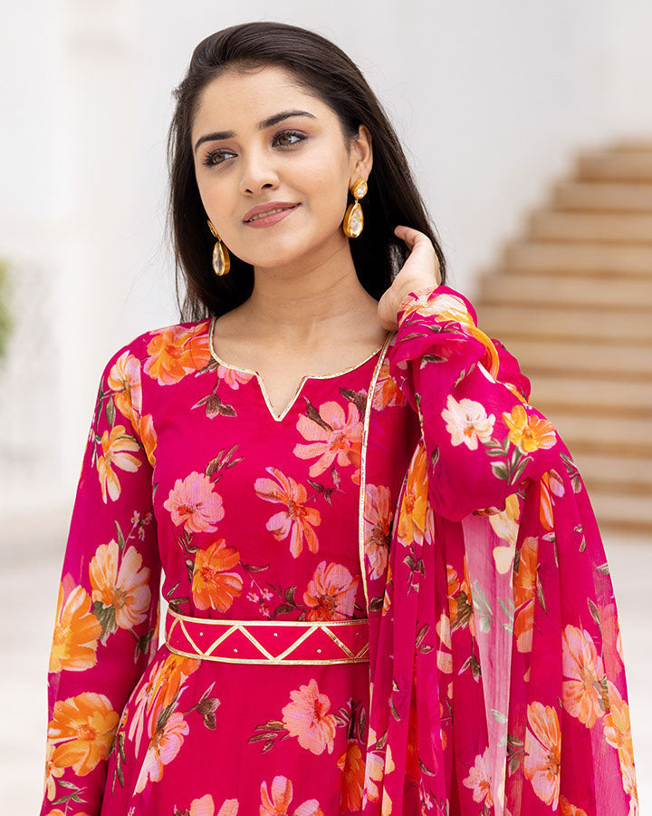 Pink Flora Suit