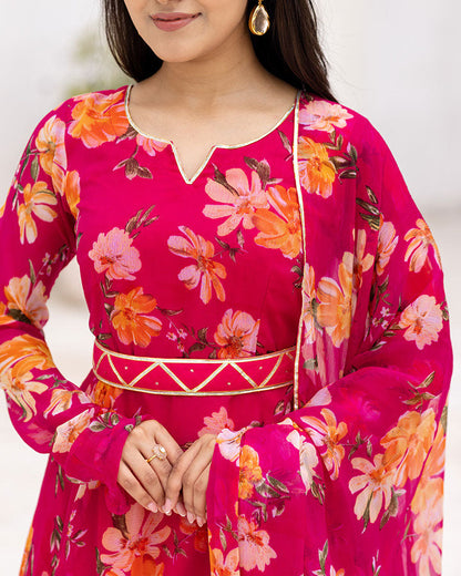 Pink Flora Suit