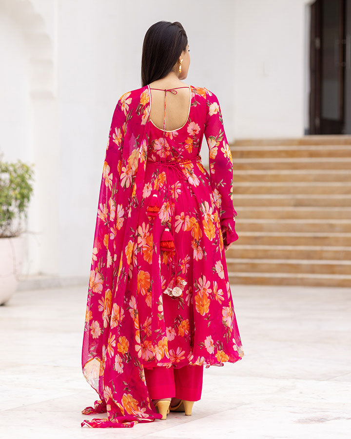 Pink Flora Suit