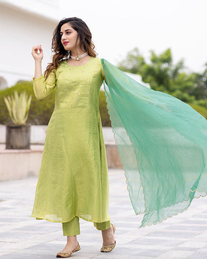 Green Tissue Suit